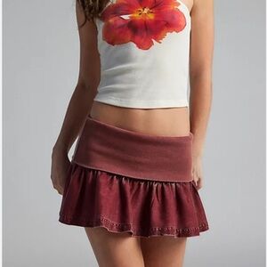 Urban Outfitters BDG Yelena Foldover Micro Skirt
